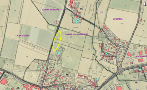 Plan du lieu-dit Le Champ de la Menuère à Loireauxence (Varades)